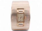 1970s Jules Jürgensen watch bangle in 14kt yellow gold – Courtville Antiques