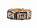 Victorian black enamel memorial ring with locket compartment in 18kt yellow gold – Courtville AntiquesVictorian black enamel memorial ring with locket compartment in 18kt yellow gold – Courtville Antiques