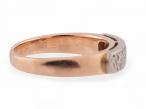 Vintage Deco style eight-cut diamond band ring in 14kt yellow gold | Courtville Antiques