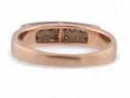 Vintage Deco style eight-cut diamond band ring in 14kt yellow gold | Courtville Antiques