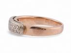 Vintage Deco style eight-cut diamond band ring in 14kt yellow gold | Courtville Antiques