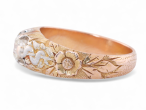 Edwardian old European cut diamond ring in 18kt yellow gold