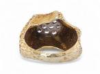 1970s diamond dress ring in 14kt yellow gold