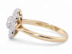 Diamond daisy cluster ring