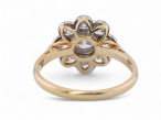 Diamond daisy cluster ring