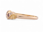 1897 Ruby And Diamond Gypsy Ring In 15kt Yellow Gold