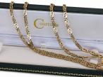 1980s Fancy Link Chain In 18kt Yellow Gold