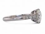 Vintage 2.00ct Transitional Cut Diamond Solitaire ring In Platinum