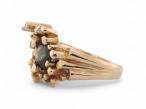 Gold Dress Ring with Tsavorite Garnet