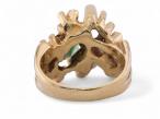 Gold Dress Ring with Tsavorite Garnet