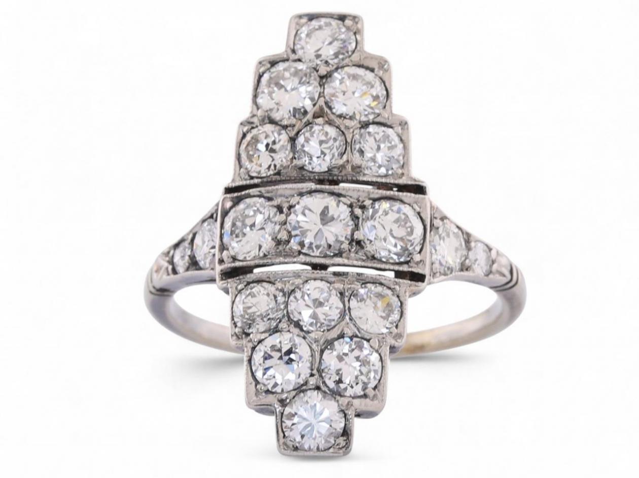 Diamond Plaque Ring