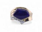 Lapis and Diamond Ring