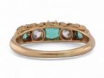 Emerald and Diamond 5-Stone Ring