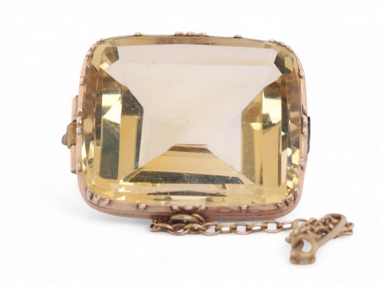 Citrine Brooch