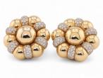 1980s Diamond French Earrings