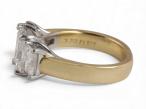 Radiant Cut Three Stone Diamond Ring