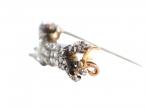 Victorian Diamond Running Dog Brooch