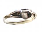 Georgian Silver and Gold Three Stone Diamond Ring