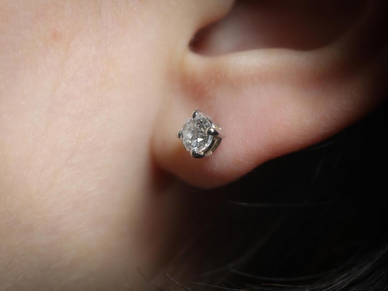 GIA Certified Diamond Stud Earrings 1.00ct D/IF