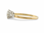 18ct Gold and Platinum Diamond Solitaire Ring with Baguette Shoulders18ct Gold and Platinum Diamond Solitaire Ring with Baguette Shoulders