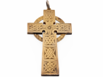 Victorian Gold Celtic Cross Pendant, Dated 1880