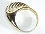 Retro sapphire and diamond cocktail ring in 18kt yellow gold