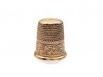 Antique 9kt rose gold thimble