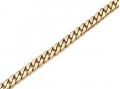 Vintage yellow gold close filed curb link bracelet
