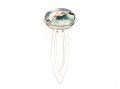 Surfer chick sterling silver and enamel book mark