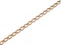 Antique 9kt rose gold oval curb link bracelet