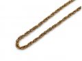 Retro 9kt yellow gold fancy rope link chain