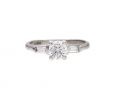 0.45ct round brilliant cut diamond solitaire engagement ring
