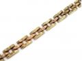 1960s Hungarian 14kt rose and yellow gold textured bracelet