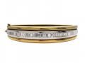 vintage 18kt gold and diamonds bangle