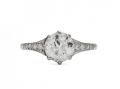 Edwardian 1.00ct diamond solitaire engagement ring