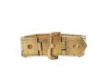 Antique folding belt buckle ring 18kt yellow gold