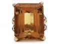 Retro Monture Mellerio citrine cocktail ring in 18kt gold