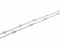 Modern diamond set trace chain necklace in 18kt white gold – Courtville Antiques