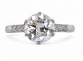 Vintage 2.00ct Transitional Cut Diamond Solitaire ring In Platinum