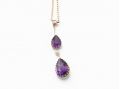 15 carat gold amethyst pendant