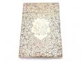 1893 sterling silver hinged box with foliate engraving