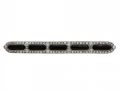 Art Deco Onyx, Emerald & Diamond Bar Brooch in Platinum on Gold