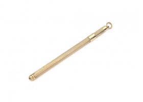 Vintage 9kt yellow gold cocktail swizzle stick