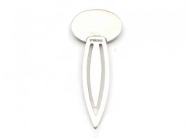 Surfer chick sterling silver and enamel book mark