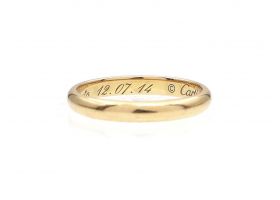 Cartier 18kt yellow gold wedding band