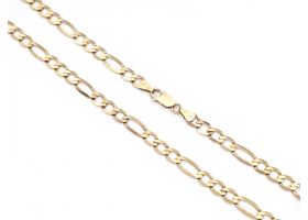 Vintage 9kt yellow gold Figaro link chain