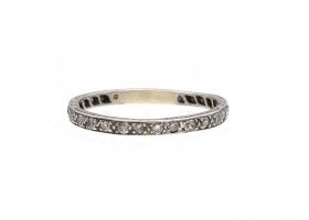 Art Deco platinum and diamond eternity ring
