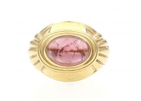 Boucheron Jaipur collection tourmaline ring in yellow gold