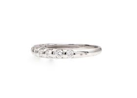 18kt white gold diamond tension set half eternity ring
