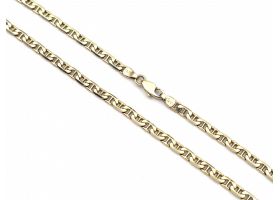 Vintage 14kt yellow gold anchor link chain